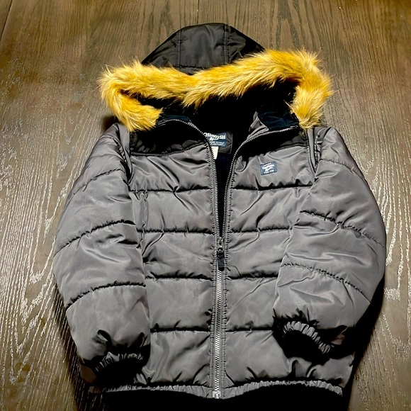 BOYS OshKosh B’gosh Black Puff Coat - Picture 1 of 5